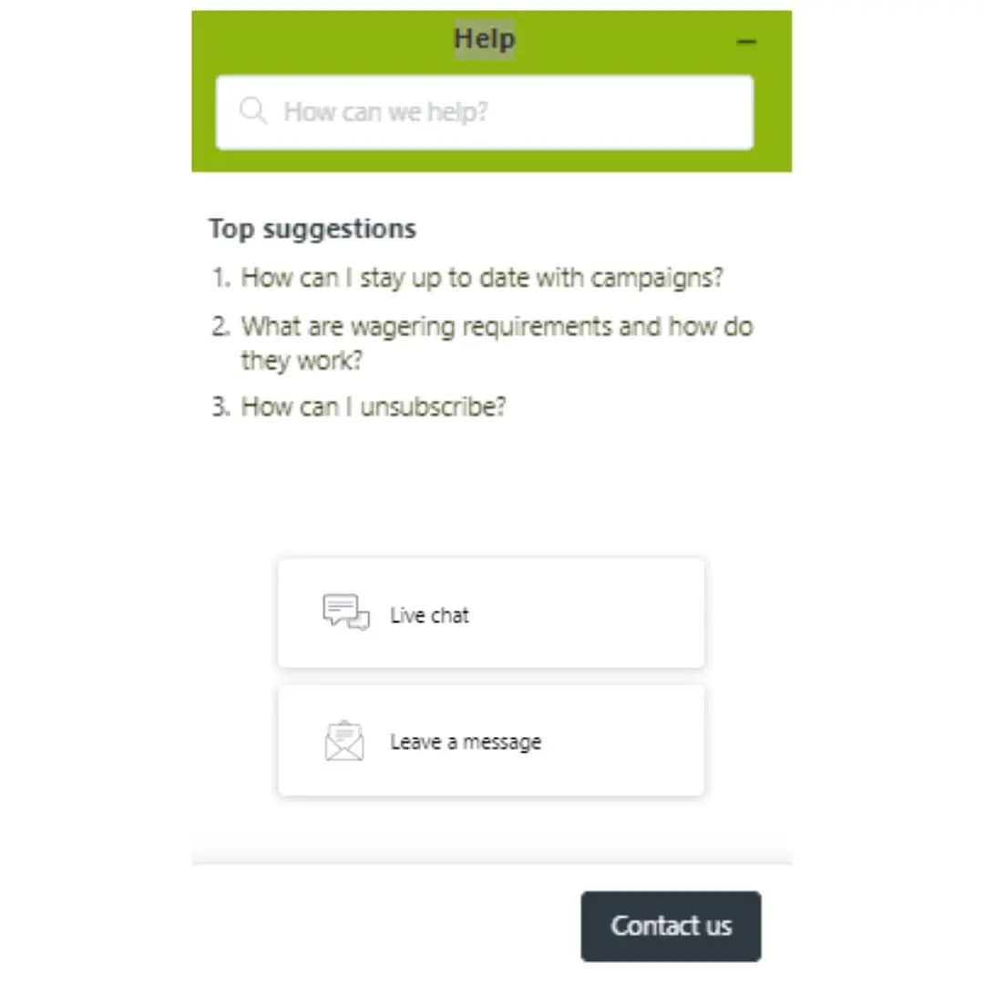 تواصل مع comeon